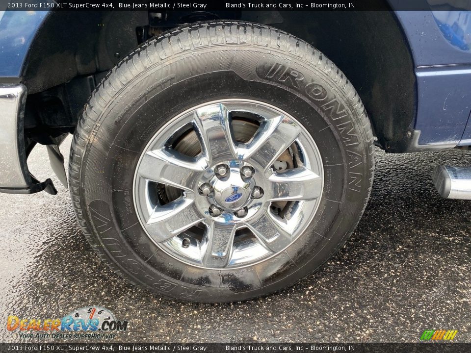 2013 Ford F150 XLT SuperCrew 4x4 Blue Jeans Metallic / Steel Gray Photo #33