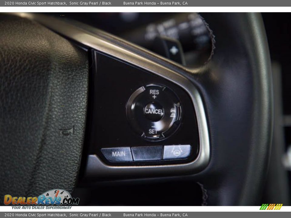 2020 Honda Civic Sport Hatchback Sonic Gray Pearl / Black Photo #15