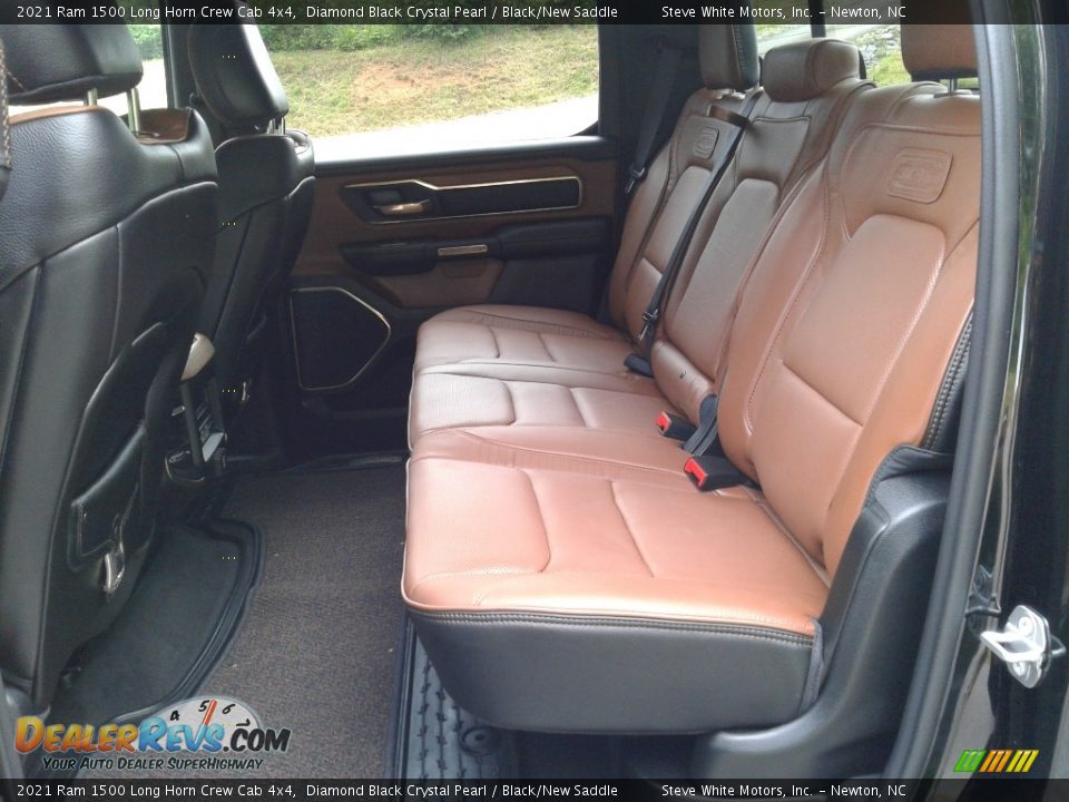 Rear Seat of 2021 Ram 1500 Long Horn Crew Cab 4x4 Photo #15