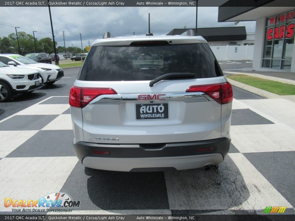 2017 GMC Acadia SLT Quicksilver Metallic / Cocoa/Light Ash Gray Photo #4