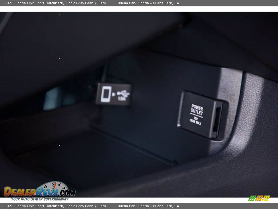 2020 Honda Civic Sport Hatchback Sonic Gray Pearl / Black Photo #23
