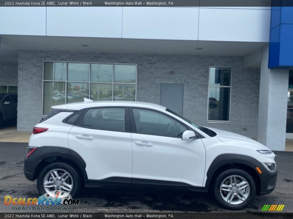 2022 Hyundai Kona SE AWD Lunar White / Black Photo #2