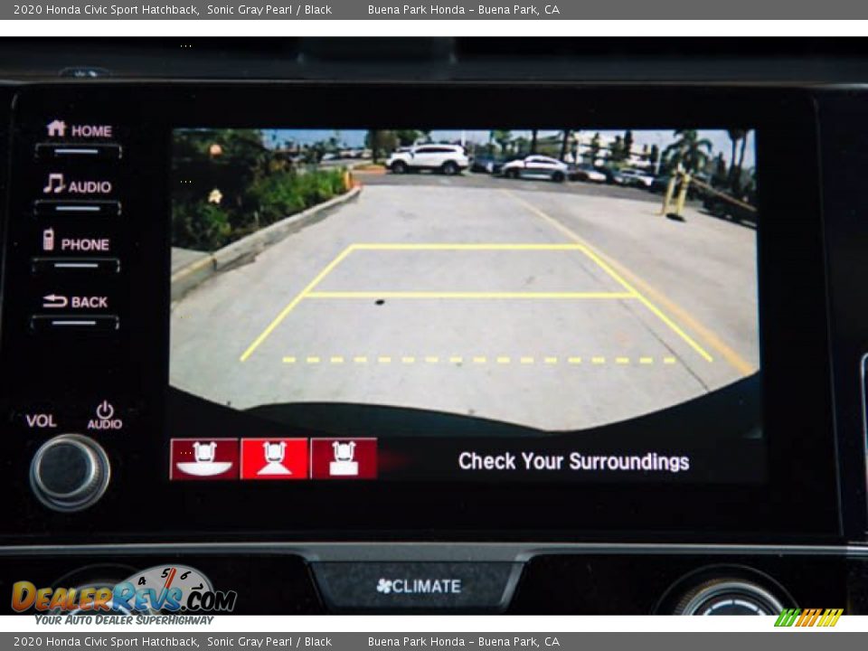 2020 Honda Civic Sport Hatchback Sonic Gray Pearl / Black Photo #26