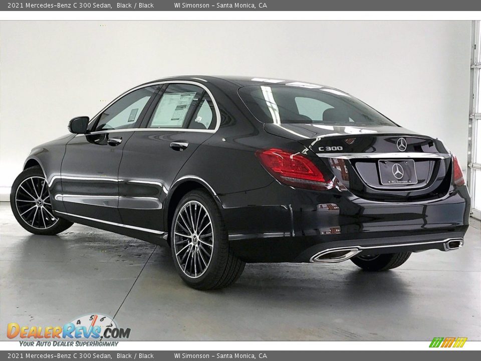 2021 Mercedes-Benz C 300 Sedan Black / Black Photo #2