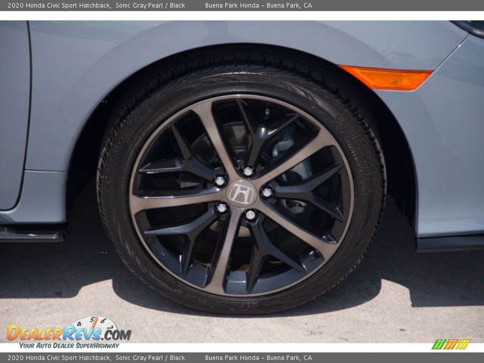 2020 Honda Civic Sport Hatchback Sonic Gray Pearl / Black Photo #35