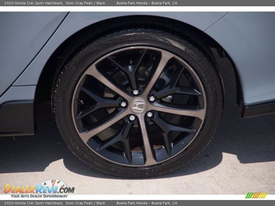 2020 Honda Civic Sport Hatchback Sonic Gray Pearl / Black Photo #36