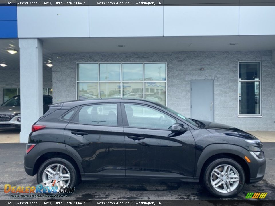 2022 Hyundai Kona SE AWD Ultra Black / Black Photo #2