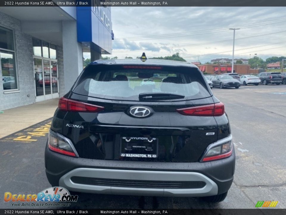 2022 Hyundai Kona SE AWD Ultra Black / Black Photo #3