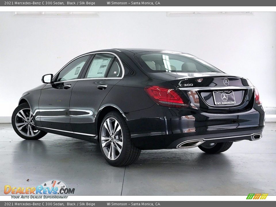 2021 Mercedes-Benz C 300 Sedan Black / Silk Beige Photo #2