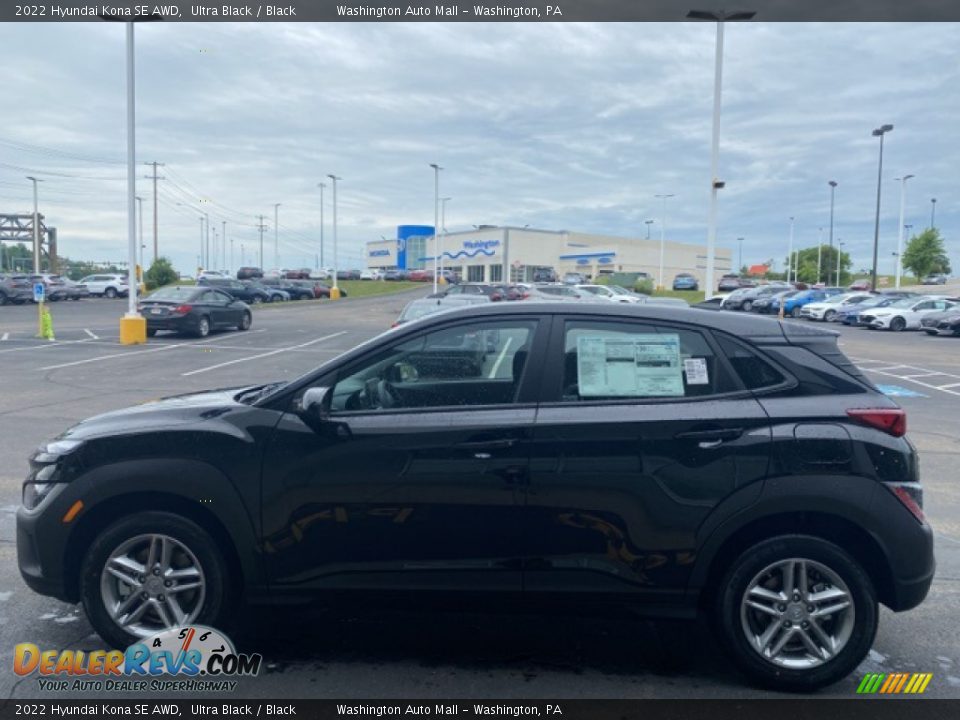 2022 Hyundai Kona SE AWD Ultra Black / Black Photo #7