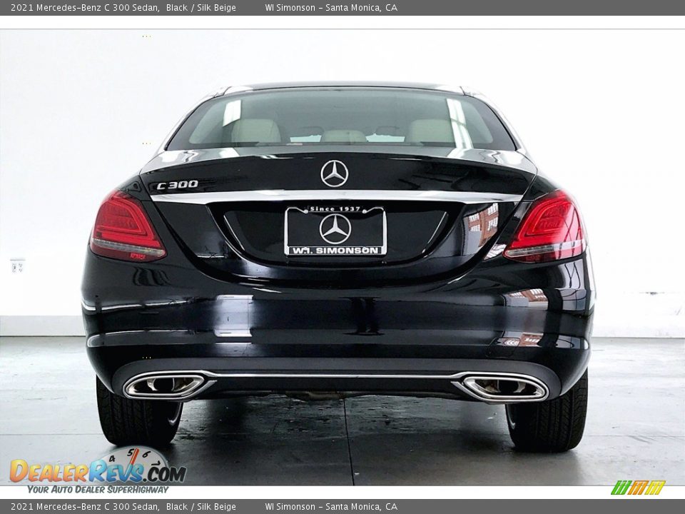 2021 Mercedes-Benz C 300 Sedan Black / Silk Beige Photo #3