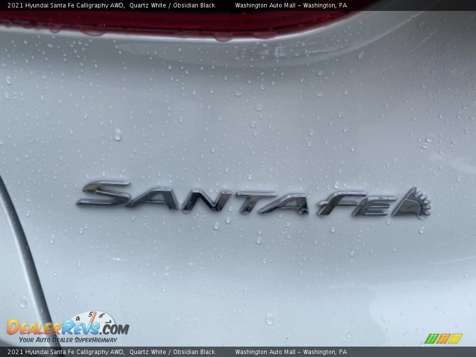 2021 Hyundai Santa Fe Calligraphy AWD Quartz White / Obsidian Black Photo #6