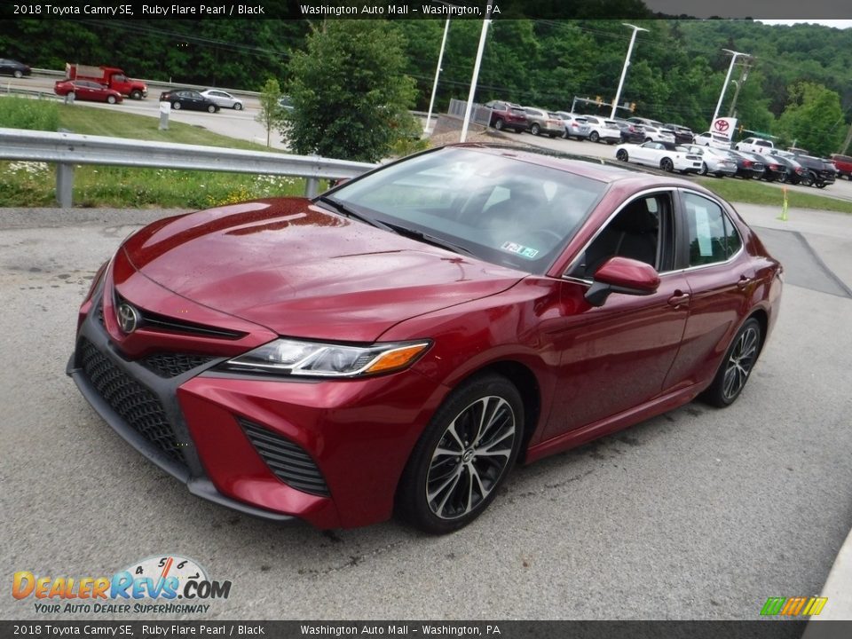 2018 Toyota Camry SE Ruby Flare Pearl / Black Photo #13