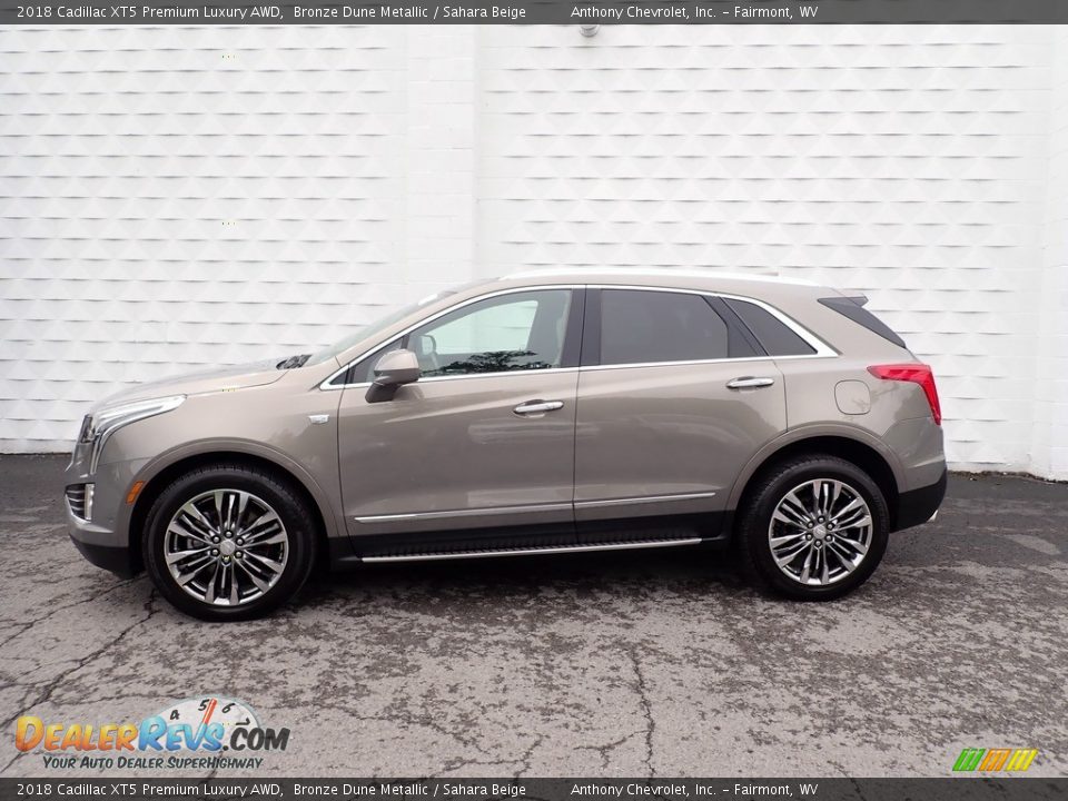 2018 Cadillac XT5 Premium Luxury AWD Bronze Dune Metallic / Sahara Beige Photo #5