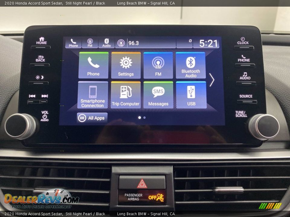 2020 Honda Accord Sport Sedan Still Night Pearl / Black Photo #23
