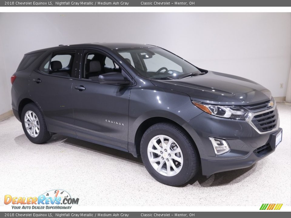 2018 Chevrolet Equinox LS Nightfall Gray Metallic / Medium Ash Gray Photo #1