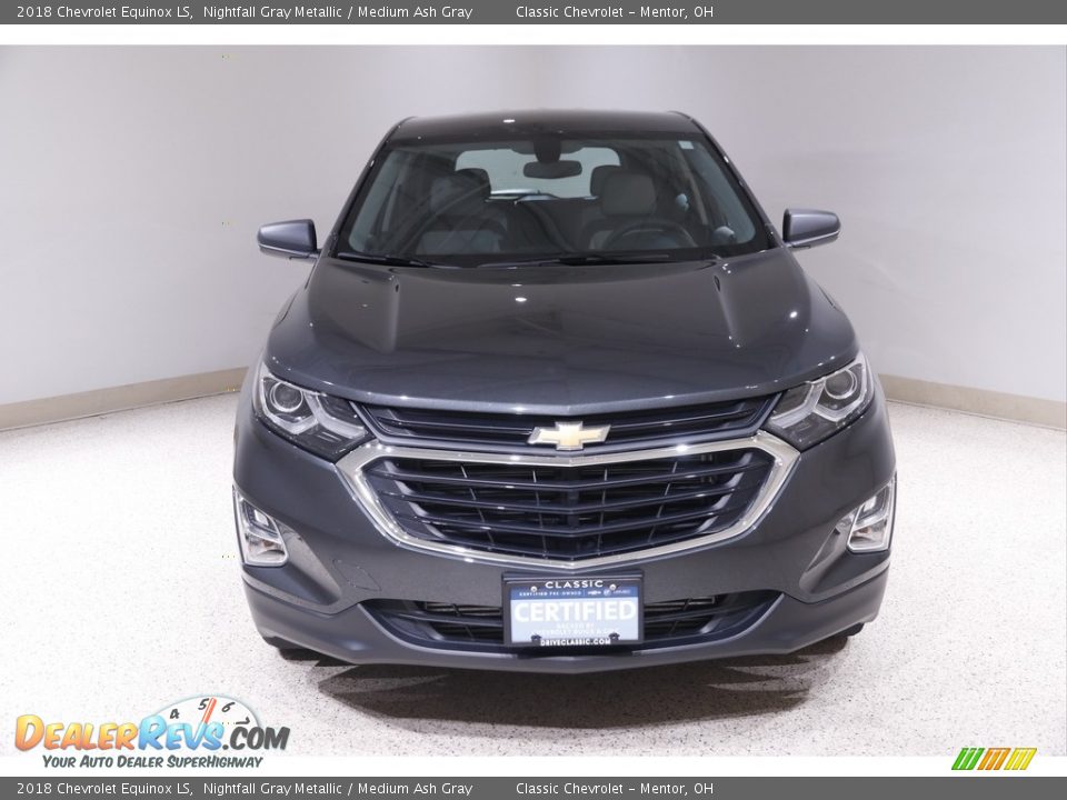 2018 Chevrolet Equinox LS Nightfall Gray Metallic / Medium Ash Gray Photo #2