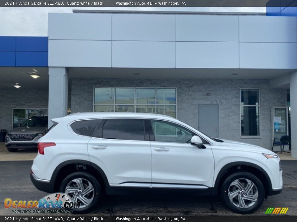 2021 Hyundai Santa Fe SEL AWD Quartz White / Black Photo #2