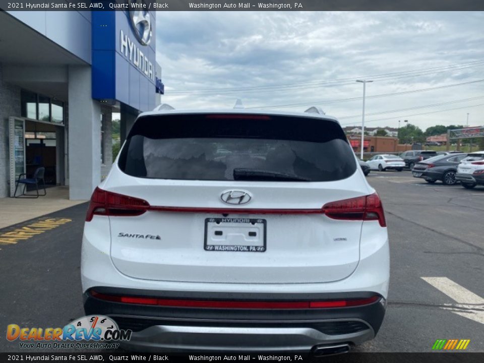 2021 Hyundai Santa Fe SEL AWD Quartz White / Black Photo #3