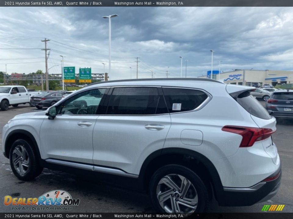 2021 Hyundai Santa Fe SEL AWD Quartz White / Black Photo #6