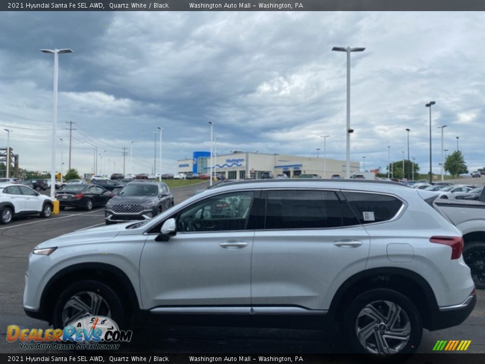 2021 Hyundai Santa Fe SEL AWD Quartz White / Black Photo #7