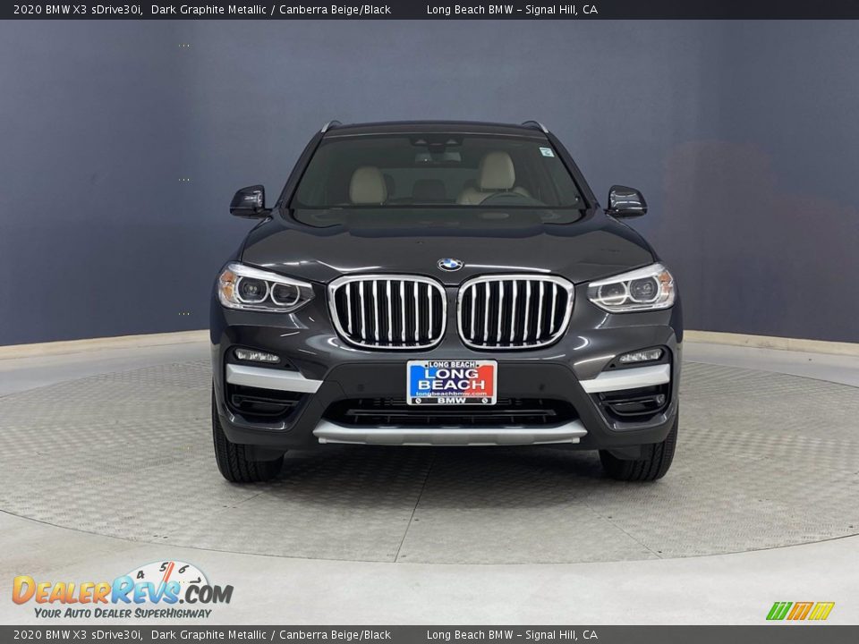 2020 BMW X3 sDrive30i Dark Graphite Metallic / Canberra Beige/Black Photo #2