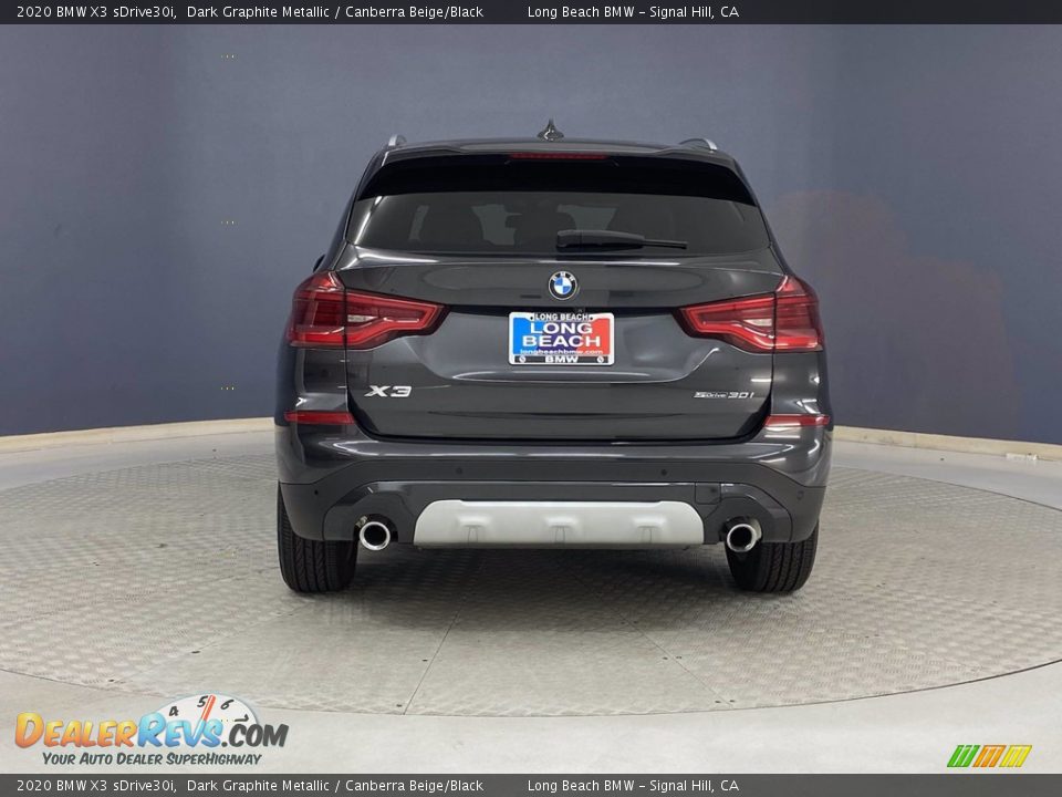 2020 BMW X3 sDrive30i Dark Graphite Metallic / Canberra Beige/Black Photo #4