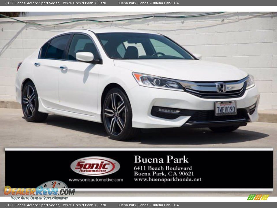 2017 Honda Accord Sport Sedan White Orchid Pearl / Black Photo #1