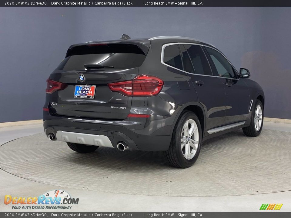 2020 BMW X3 sDrive30i Dark Graphite Metallic / Canberra Beige/Black Photo #5