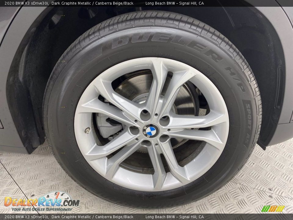 2020 BMW X3 sDrive30i Dark Graphite Metallic / Canberra Beige/Black Photo #6