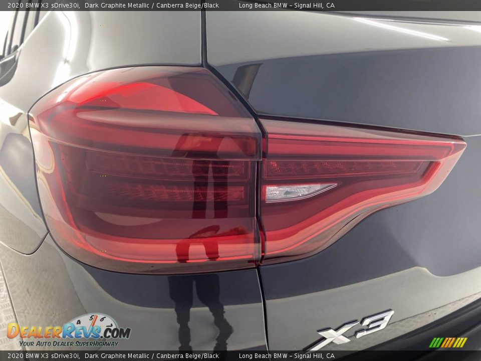 2020 BMW X3 sDrive30i Dark Graphite Metallic / Canberra Beige/Black Photo #9