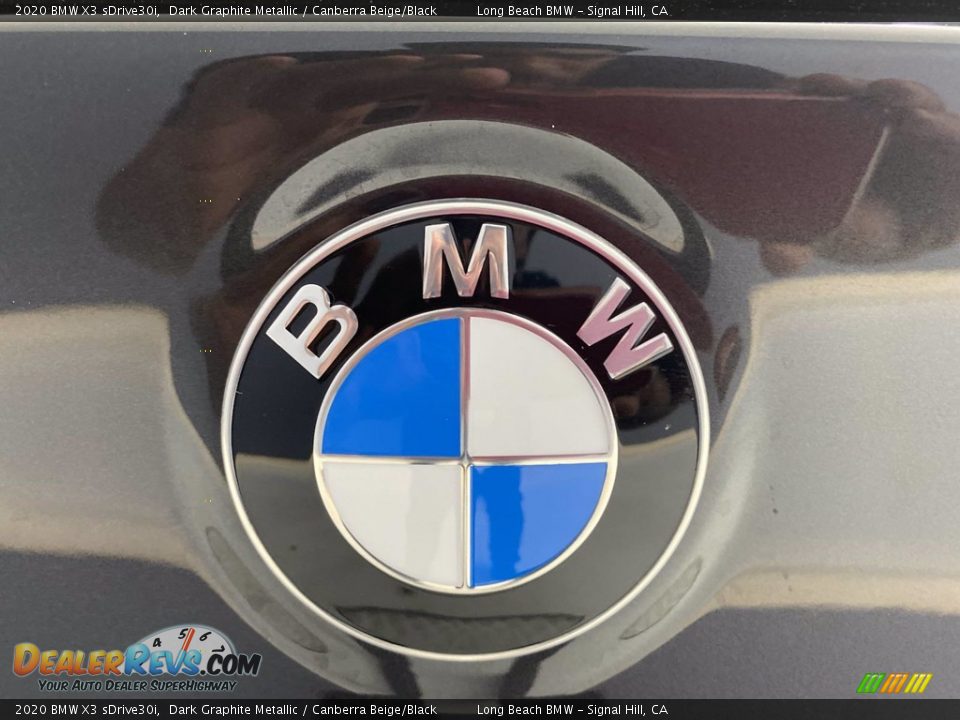 2020 BMW X3 sDrive30i Dark Graphite Metallic / Canberra Beige/Black Photo #10