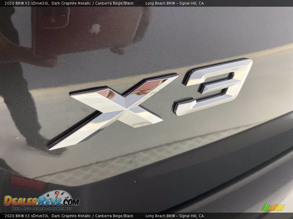 2020 BMW X3 sDrive30i Dark Graphite Metallic / Canberra Beige/Black Photo #11