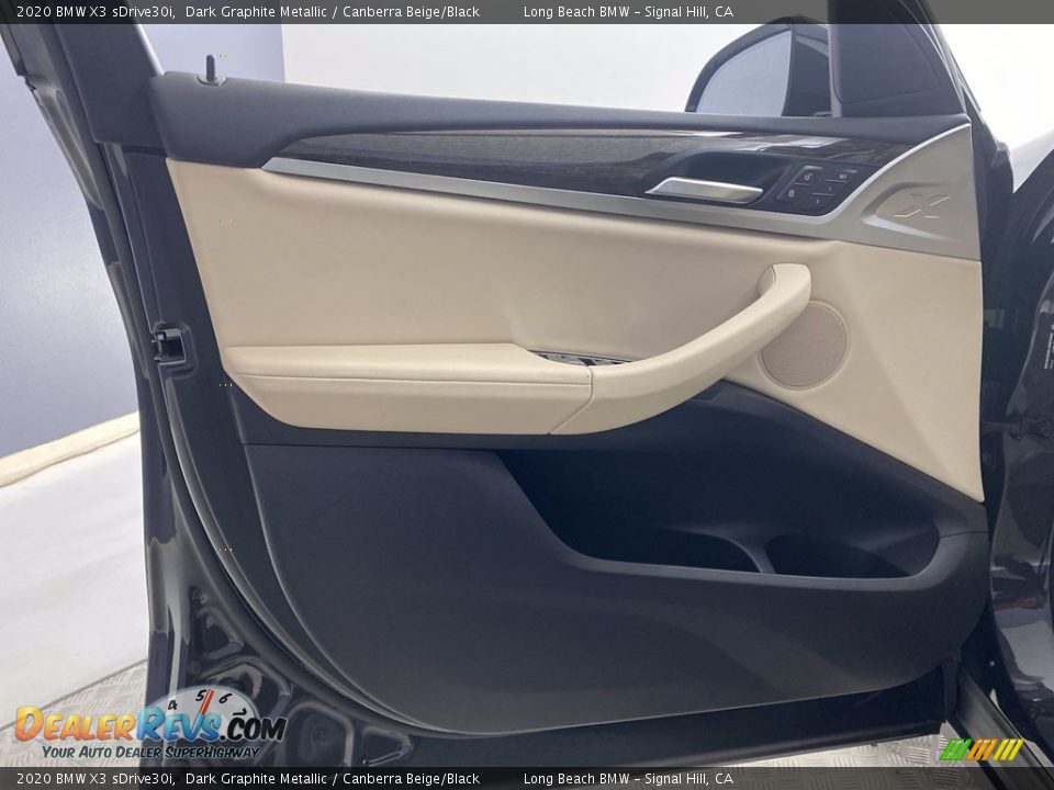 2020 BMW X3 sDrive30i Dark Graphite Metallic / Canberra Beige/Black Photo #13