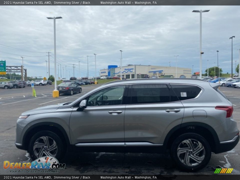 2021 Hyundai Santa Fe SEL AWD Shimmering Silver / Black Photo #6