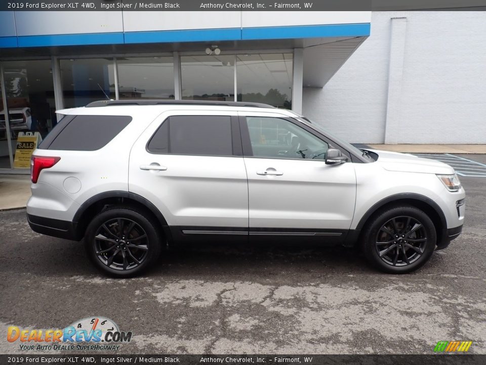 2019 Ford Explorer XLT 4WD Ingot Silver / Medium Black Photo #2