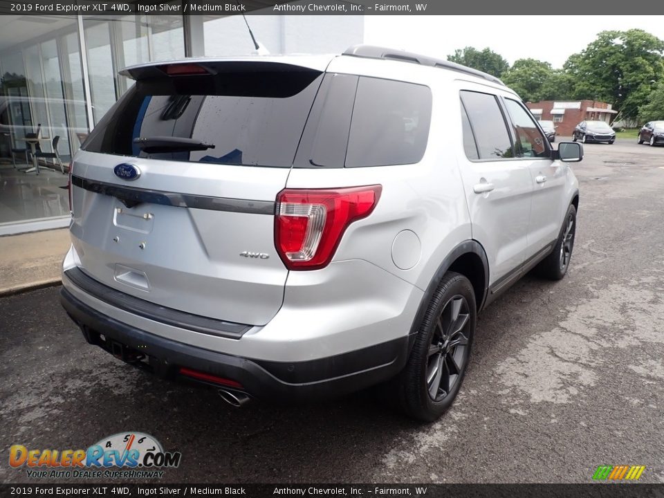 2019 Ford Explorer XLT 4WD Ingot Silver / Medium Black Photo #3