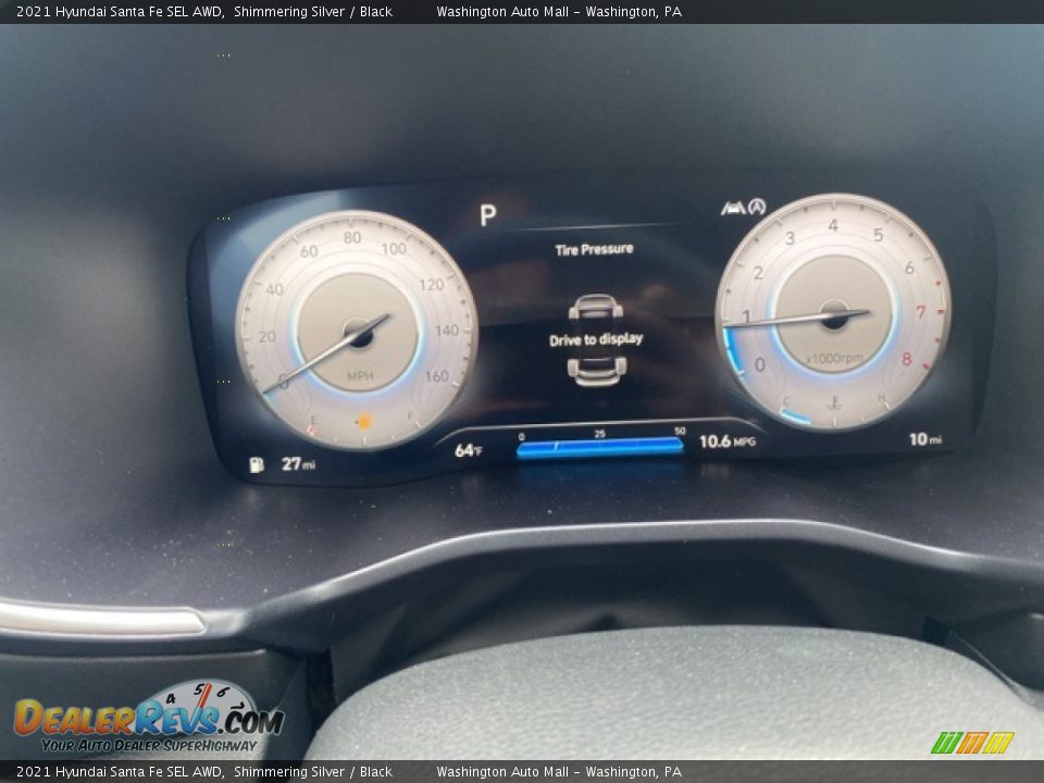 2021 Hyundai Santa Fe SEL AWD Gauges Photo #9