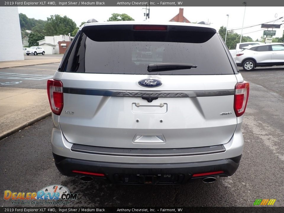 2019 Ford Explorer XLT 4WD Ingot Silver / Medium Black Photo #4