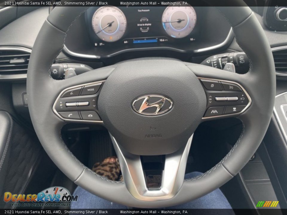 2021 Hyundai Santa Fe SEL AWD Steering Wheel Photo #10