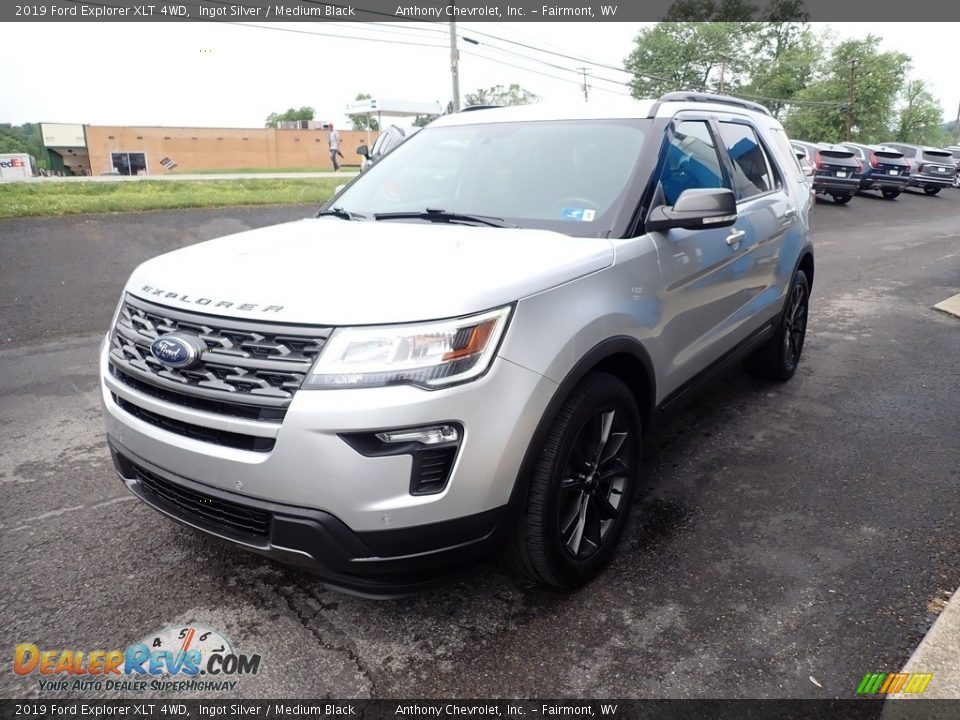 2019 Ford Explorer XLT 4WD Ingot Silver / Medium Black Photo #6