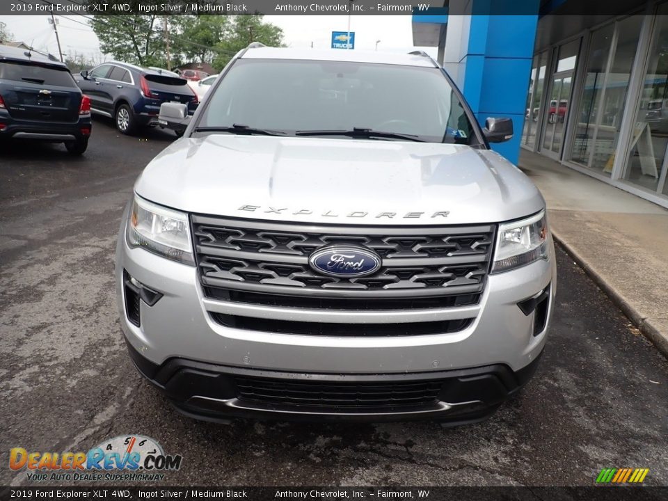 2019 Ford Explorer XLT 4WD Ingot Silver / Medium Black Photo #7