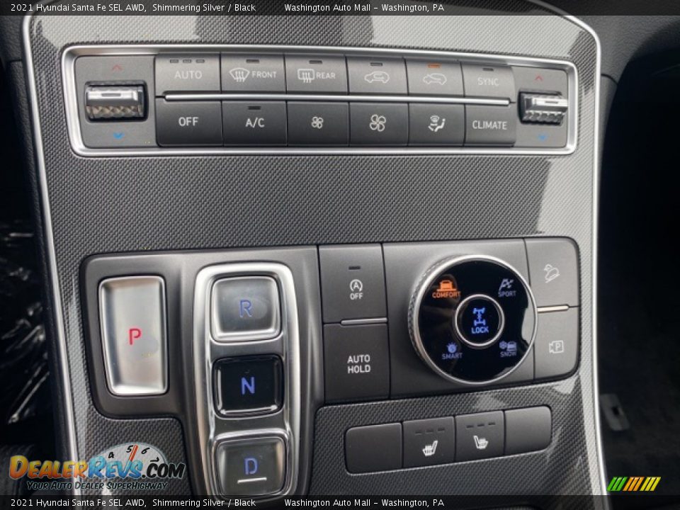 Controls of 2021 Hyundai Santa Fe SEL AWD Photo #14