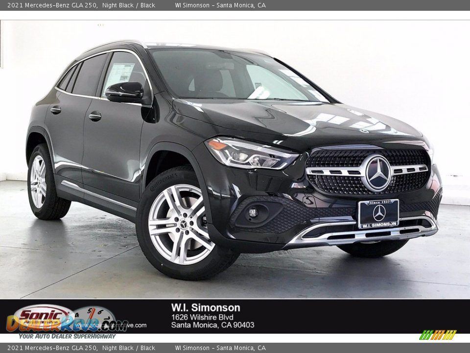 2021 Mercedes-Benz GLA 250 Night Black / Black Photo #1