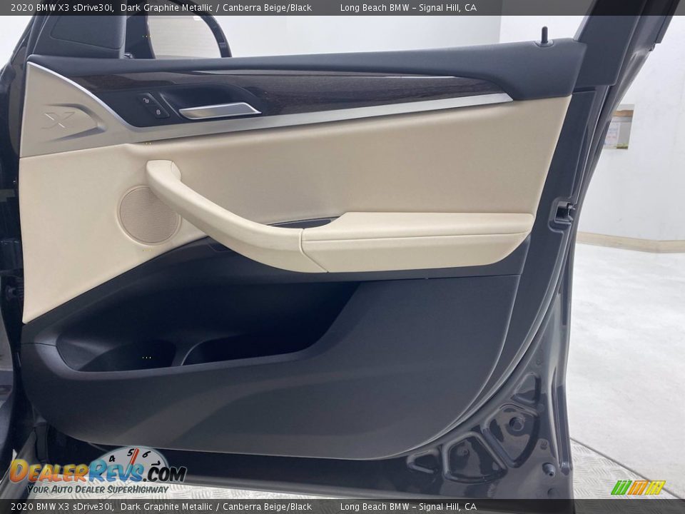 2020 BMW X3 sDrive30i Dark Graphite Metallic / Canberra Beige/Black Photo #32