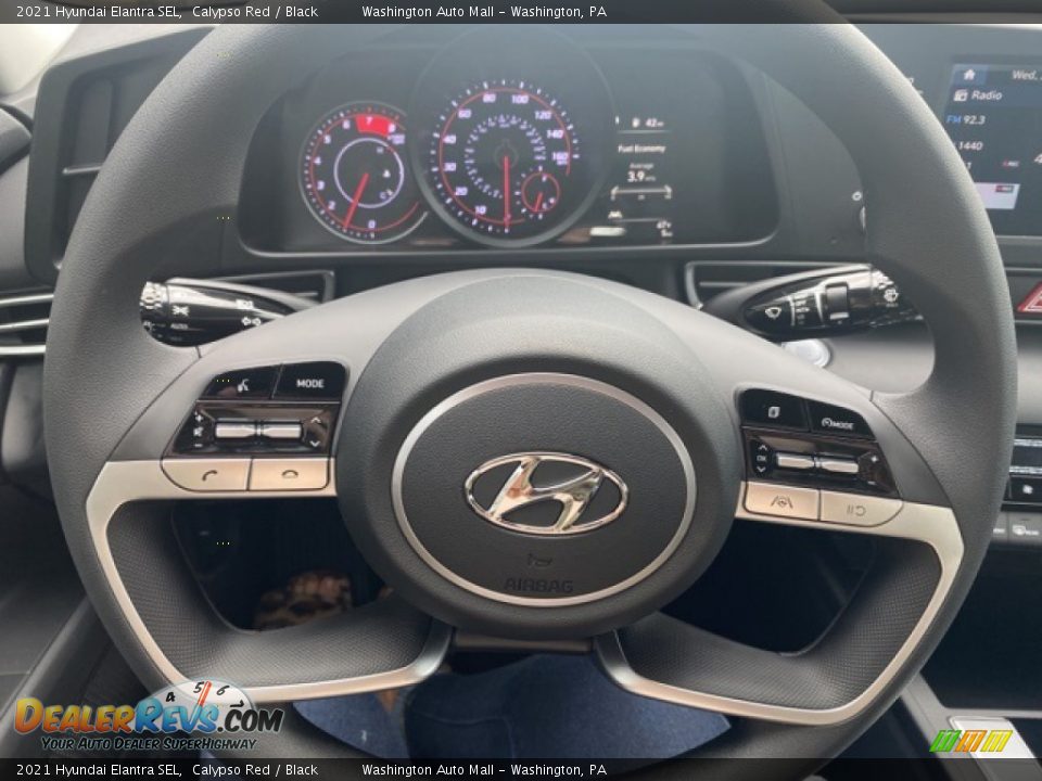 2021 Hyundai Elantra SEL Calypso Red / Black Photo #11
