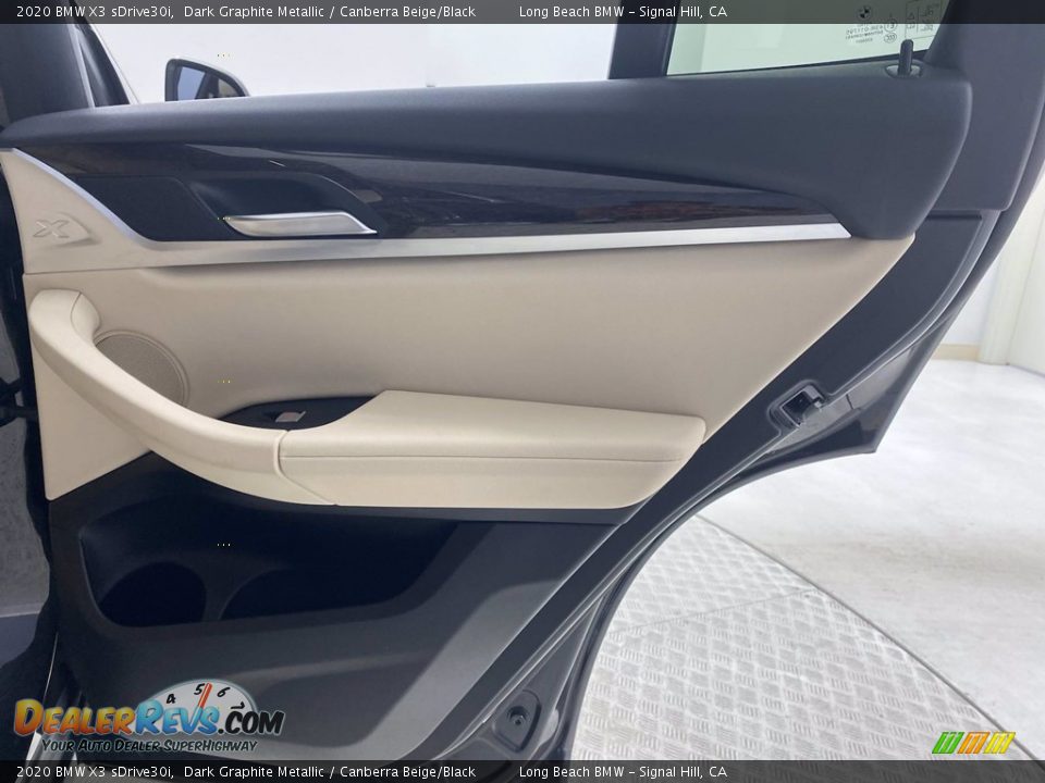 2020 BMW X3 sDrive30i Dark Graphite Metallic / Canberra Beige/Black Photo #35