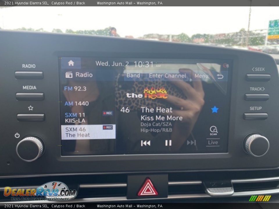 2021 Hyundai Elantra SEL Calypso Red / Black Photo #14