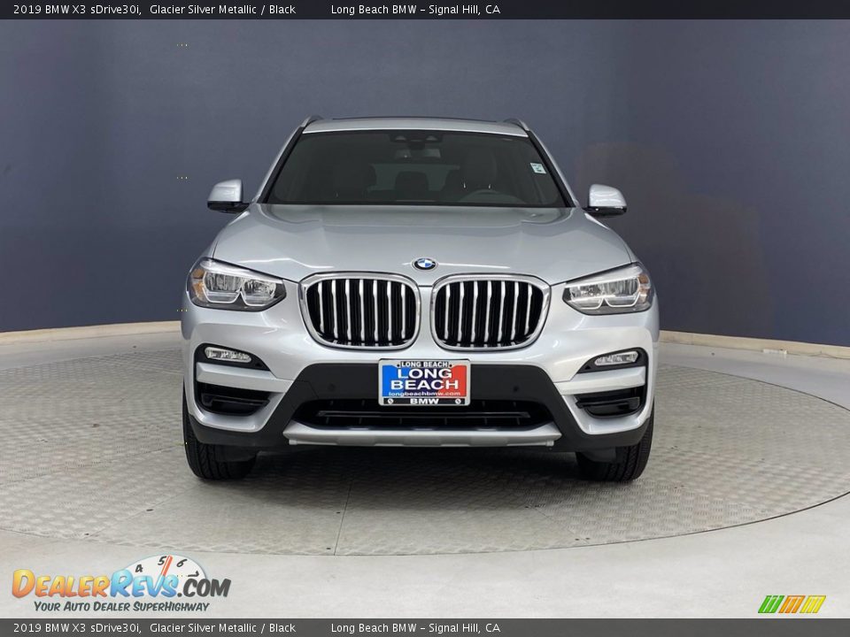 2019 BMW X3 sDrive30i Glacier Silver Metallic / Black Photo #2