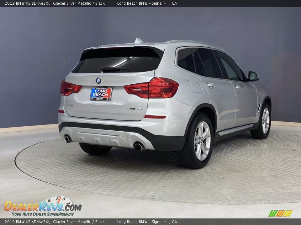 2019 BMW X3 sDrive30i Glacier Silver Metallic / Black Photo #5